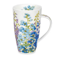 Кружка «Дельфиниум», 600 мл, костяной фарфор, декор, серия Henley, DUNOON, Великобритания