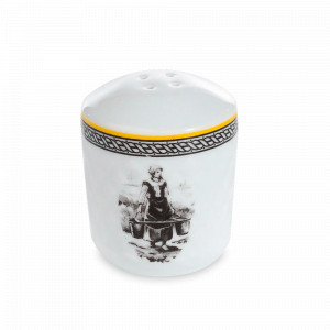 Солонка , 5.5 см, фарфор, белый, декор, серия Village, WALLENDORFER, Германия, Солонки и перечницы