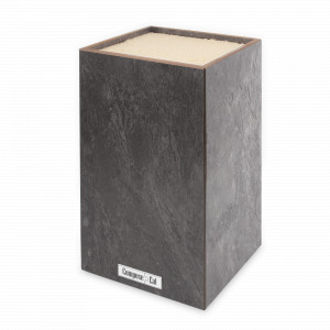 Подставка для кухонных ножей, универсальная, 12х12х24см, эвора серая, композитный материал, серия Signature, ComposeEat, Россия, Подставки под ножи