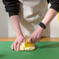 Скребок для теста, 8 х 10,7 х 0,5 см, полистирол, резина, желтый, SMART SOLUTIONS, Россия_00812590069122721385.jpg