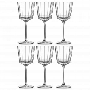 Набор из 6-ти бокалов для вина, 350 мл, хрустальное стекло, серия Macassar, CRISTAL D ARQUES, Франция, Фужеры для вина