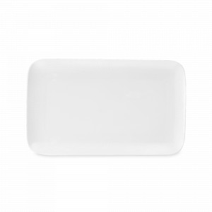 Блюдо прямоугольное, 31 х 18.5 см, костяной фарфор, белый, серия Плиссе, DECOR DE TABLE, Россия, DECOR DE TABLE (Россия)