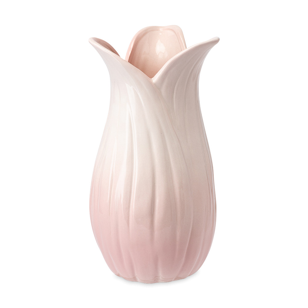 Ваза Petal, 26 см, фарфор, розовый, серия Blossom, TKANO, Китай