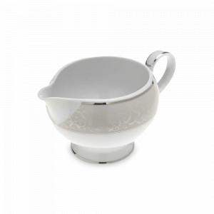 Молочник , 220 мл, фарфор, белый, декор, серия Parchment, MIKASA, США, Сливочники
