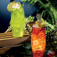 Набор из 2-х стаканов для коктейлей, 650 мл, стекло, красный, зеленый, серия Bar Craft, KITCHEN CRAFT, Великобритания_00810360046360379602.jpg