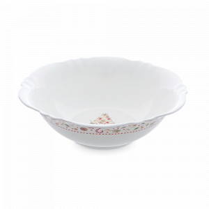 Салатник Multi , 23 см, фарфор, белый, декор, серия New Year, REPAST, Чехия, Салатники REPAST