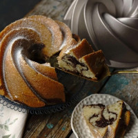 Форма для кекса Марисса круглая, 24 см, литой алюминий, золотистый, серия Sweet Magic, GUARDINI, Италия_00820000055643123945.jpg