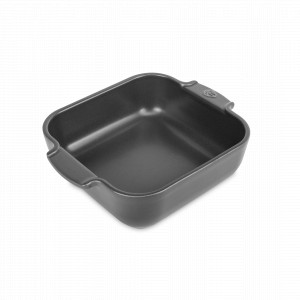 Форма для запекания квадратная, 28 х 28 см, 2.7 л, керамика, графитовый, серия Slate, PEUGEOT CERAMIC, Франция, Скидка до -35% на PEUGEOT CERAMIC
