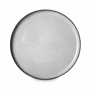 Тарелка закусочная Ciel Bleu&amp;Blanc, 22 см, каменная керамика, белый, коричневый, ROOMERS TABLEWARE, Нидерланды, Тарелки керамические