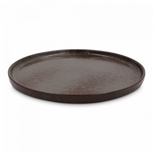 Тарелка десертная Brown, 20 см, каменная керамика, коричневый, серия Tide, ROOMERS TABLEWARE, Нидерланды, Тарелки керамические