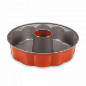 Форма для выпечки круглая фигурная, 26 см, сталь с антипригарным покрытием, красный, серия Rossana, GUARDINI, Италия, GUARDINI (Италия)