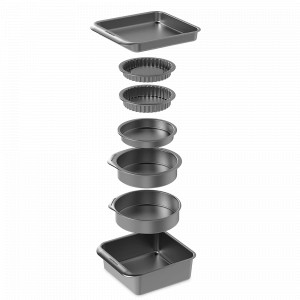 Набор из 7-ми предметов для выпечки и запекания, сталь, черный, серия MasterClass, KITCHEN CRAFT, Великобритания, Формы для выпечки Kitchen Craft