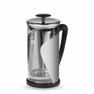 Френч - пресс Times, 600 мл, боросиликатное стекло, пластик, нержавеющая сталь 18/10, серебристый, VITAX, Великобритания, Чайник заварочный стеклянный с прессом