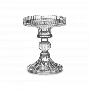 Подсвечник со съемной чашей Ле Классик, 12 см, стекло, серия Art Deco, DECOR DE TABLE, Россия, Подсвечники и канделябры