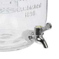 Диспенсер для напитков, 7.5 л, стекло, металл, прозрачный, серия Home Made, KITCHEN CRAFT, Великобритания_00817710054520487455.jpg