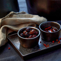 Салатник порционный Metal, 13.9 см, керамика, коричневый, серия Lagoa, COSTA NOVA, Португалия_00814370001997562979.jpg