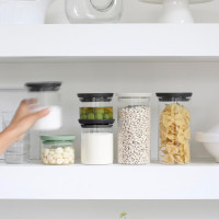 Набор из 3-х банок для сыпучих продуктов, 0.3, 0.6, 1.1 л, стекло, пластик, силикон, BRABANTIA, Бельгия_00812680046943012082.jpg