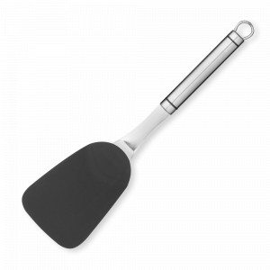 Лопатка кухонная, 32,8 см, нержавеющая сталь, нейлон, черный, серия Professional, KITCHEN CRAFT, Великобритания, Металлическая кухонная лопатка
