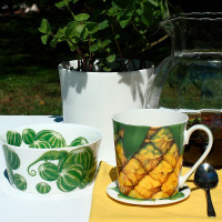 Салатник индивидуальный, 12,5 см, костяной фарфор, белый, зеленый, серия Cactus, TAITU, Италия_00809500057298788945.jpg