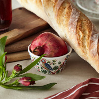 Салатник порционный Parrot, 180 мл, 14 см, фарфор, белый, декор, серия Birds of Paradise, LIBERTY JONES, Россия_00814630036489551519.jpg