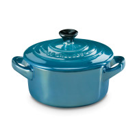 Кокот , 0,25 л, 10 см, керамика, лазурь металлик, серия Pearlized Light Deep Teal, LE CREUSET, Франция
