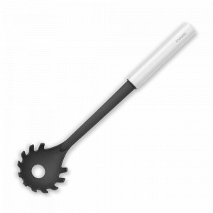 Ложка для спагетти, 35,5 см, нержавеющая сталь, нейлон, черный, серия Profile New, BRABANTIA, Бельгия, Кухонные ложки