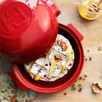 Форма для запекания с крышкой, 19,5 см, керамика, гранат, серия Cheese Baker, EMILE HENRY, Франция_00803290054207033882.jpg