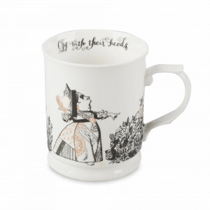 Кружка «Алиса в Стране чудес», 400 мл, фарфор, белый, декор, серия Victoria and Albert Garden, KITCHEN CRAFT, Великобритания, Большие кружки