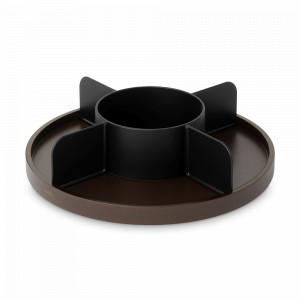 Органайзер для специй, дерево, пластик, 30 х 9 см, черный/орех, серия Bellwood, UMBRA, Канада, UMBRA (Канада)