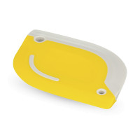 Скребок для теста, 8 х 10,7 х 0,5 см, полистирол, резина, желтый, SMART SOLUTIONS, Россия