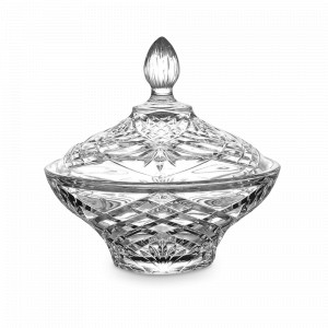 Конфетница с крышкой, 18 cм, хрустальное стекло, серия Melodia, RCR, Италия, Конфетницы