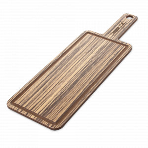 Доска композитная с желобом для сервировки и подачи, 36х12см, зебрано натуральный, серия ProFashion, ComposeEat, Россия, COMPOSE EAT (Россия)