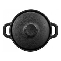 Форма для запекания с крышкой Iron Black, 400 мл, керамика, черный, WALMER, Великобритания_00812230041788029292.jpg