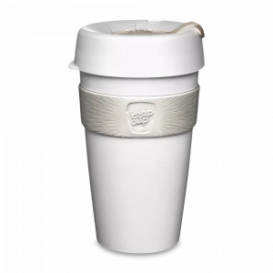 Кружка дорожная KeepCup L, 454 мл, полипропилен, пластик, силикон, белый, серия Original, KEEPCUP, Австралия, KEEPCUP (Австралия)