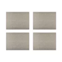 Набор из 4-х подстановочных прямоугольных салфеток, 33 х 48 см, пвх, серый, серия Oak, WO HOME, Германия, 