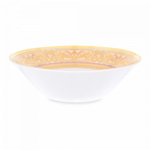 Салатник White Creme Gold, 24 см, фарфор, белый, золотой, серия Constanza Diadem, FALKENPORZELLAN, Германия, Скидка -35% на фарфор FALKENPORZELLAN