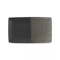 Блюдо прямоугольное, 27.5 x 16 см, фарфор, черно-серое, в крапинку, серия Umi, MAXWELL WILLIAMS, Австралия, 