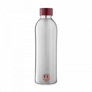 Термос Steel with red lid steel, 800 мл, нержавеющая сталь 18/10, стальной, серия B Bottle Twin, BUGATTI, Италия, BUGATTI (Италия)