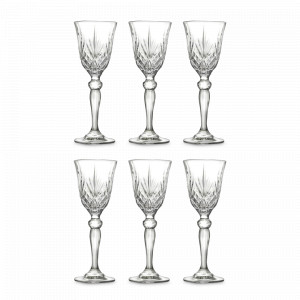 Набор из 6-ти рюмок, 50 мл, хрустальное стекло, серия Melodia, RCR, Италия, Стопки и рюмки RCR
