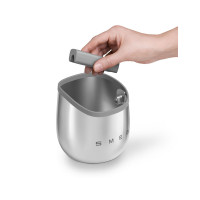 Контейнер для кофейного жмыха, сталь, силикон, серебристый, SMEG, Италия_00822730064672438321.jpg