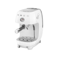 Кофемашина - эспрессо, нержавеющая сталь, пластик, белый, SMEG, Италия