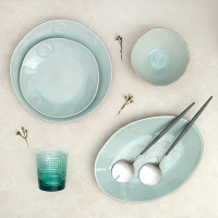 Тарелка закусочная Turquoise, 21 см, керамика, голубой, серия Nova, COSTA NOVA, Португалия_00815340049702906925.jpg