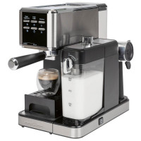 Кофемашина эспрессо с капучинатором, нержавеющая сталь, пластик, стальной, PROFI COOK, Германия_00817860051524572692.jpg