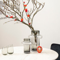 Ваза Vayr, 30 см, стекло, серый, BERGENSON BJORN, Великобритания_00814620061673226506.jpg