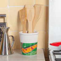 Ваза для цветов Noodle Pot, 12.5 см, керамика, белый, декор, серия Corner Shop, DOIY, Испания_00822820053400535045.jpg