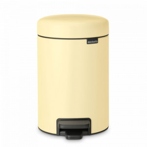 Контейнер для мусора с педалью, 3 л, нержавеющая сталь, ванильно-желтый, серия NewIcon, BRABANTIA, Бельгия, BRABANTIA (Бельгия)