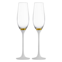 Набор бокалов для шампанского, 2 шт., 180 мл, белый/золотой, серия Champagner Exclusive, серия Champagner Exclusive, EISCH, Германия