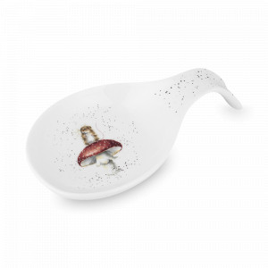 Подставка для ложки «Мышка на грибе», 17 см, костяной фарфор, белый, декор, серия Wrendale Designs, ROYAL WORCESTER, Великобритания, ROYAL WORCESTER (Великобритания)