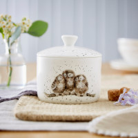 Банка для хранения «Совы», 9.5 х 10 см, костяной фарфор, белый, декор, серия Wrendale Designs, ROYAL WORCESTER, Великобритания_00814130048485272489.jpg