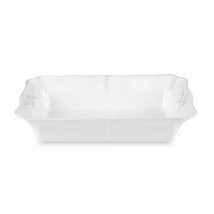 Блюдо для запекания White, 30 х 22 см, керамика, белый, серия Alentejo, COSTA NOVA, Португалия, Керамическая посуда для запекания в духовке